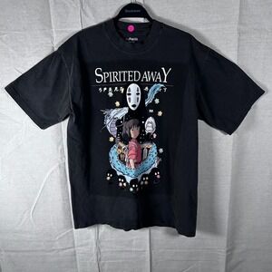 Parallel Spirited Away Studio Ghibli Anime T-Shirt Black Men Medium USA Made